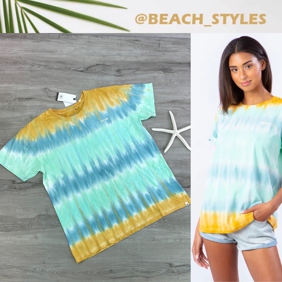 🔆RIP CURL🔆 SALTY SEA TIE DYE TEE SHIRT - Picture 1 of 10